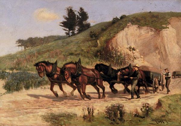 William Cruikshank Sand Wagon. Germany oil painting art